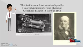 When was the first fax machine developed