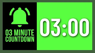 Green Screen 3 minutes Countdown Timer