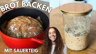 Sauerteig Brot selber backen und Sauerteig ansetzen für Anfänger | Einfaches Rezept