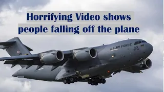 Afghanistan | Horrifying video shows people falling off plane at Kabul