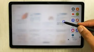 How to Use Edge Panel in Samsung Galaxy Tab S6 Lite - Split Screen