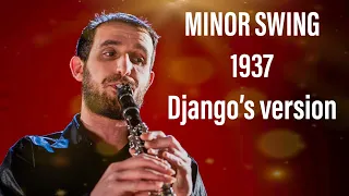 MINOR SWING - Play Django Reinhardt on jazz clarinet (Bb video score)
