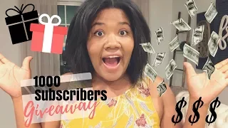 Giveaway CLOSED | 1000 Subscribers | $$$$ Gift Card | Ashleigh Lauren