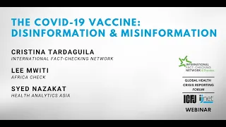 Webinar 50: The COVID-19 Vaccine: Disinformation & MIsinformation