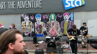 #7 The Big Push playing an original song "Heart Attack". Busking in Brighton!