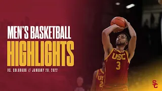 Men's Basketball: USC 61, Colorado 58 - Highlights 1/20/22