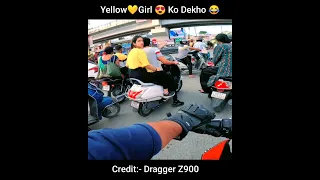 Cute Girl😘Ko Dekho Super Bike | Reaction @DraggerZ900