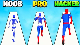 NOOB vs PRO vs HACKER in SuperHero Pick 3D