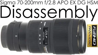 Sigma 70-200mm f/2.8 APO EX DG HSM disassembly