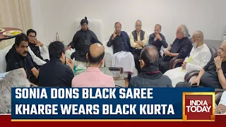 Congress MPs Wear Black To Protest Against Rahul's Disqualification | Rahul Gandhi News Today