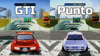 NFS Most Wanted: Volkswagen Golf GTI vs Fiat Punto - Drag Race