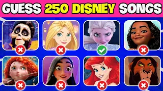 Guess Who's SINGING By The Top Best 250 DISNEY SONGS Compilation |Disney Movie Songs Trivia |NT Quiz