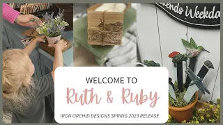 Spring Decor made with the BRAND NEW Spring 2023 IOD Iron Orchid Designs | Iron Orchid Designs Mould