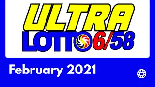 6/58 PCSO Ultra Lotto Results  | February 2021