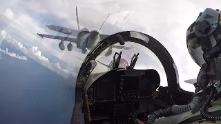 Navy F/A-18 Super Hornet Inflight Refueling - Unedited Original Sound