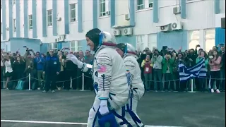 Российские космонавты Федор Юрчихин и Джек Фишер