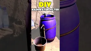 DIY  Homemade Rainwater Filter #shorts