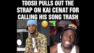 Rapper Toosi pulls out Gun on Streamer Kai Cenat😳 #toosii #strap