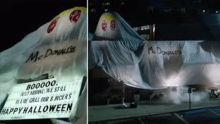 Burger King Hilariously Dresses Up As McDonald's For Halloween