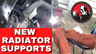 Copart Ford Escape Welding on NEW Radiator Supports | 2012 Ford Escape Rebuild Part 5