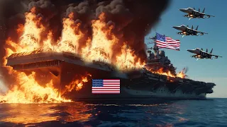 TONIGHT! US Aircraft Carrier Carrying 199 Armored Vehicles for Israel Sunk by Russian in Red Sea