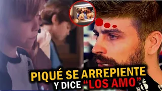 ¡PIQUÉ DESTROZADO! Se arrepiente de dejar a SHAKIRA y a sus HIJOS