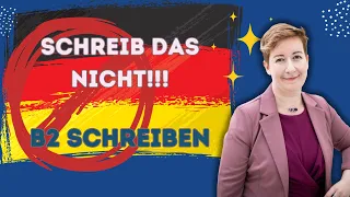 Schreib das NICHT in der B2 (Beruf) Prüfung!!! | Deutsch mit Marija