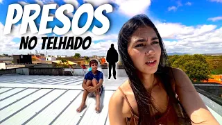 FICAMOS PRESOS no TELHADO 😱😭 *olha isso* Ele se machucou e teve choro