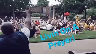 Man gets entire park to sing "Livin On A Prayer" and it's 'Majical'