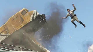 Grand Theft Auto V derailment full episode