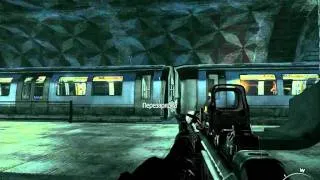 Call of Duty MW3 subway chase - Погоня в метро
