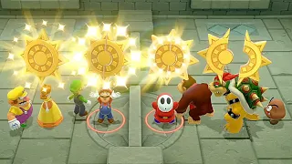 Super Mario Party - MiniGames - First game Half the Battle 수퍼 마리오 파티 미니게임 매달 맞추기 대결! 2 | スーパーマリオパーティ