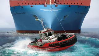 The Genius Reasons Why Tiny Tugboats Can Easily Move Massive Container Ships