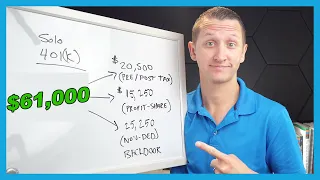 How to save the highest amount into your SOLO 401k [self employed retirement plan contributions]