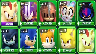 Sonic Forces Speed Battle - MAX SUPER SHADOW Detected - Use All Possible Max Level Characters