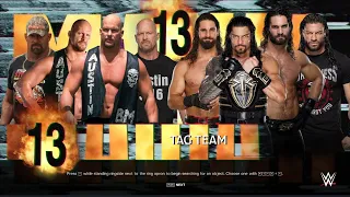 WWE 2K24 Simulated - The Shield vs "Stone Cold" Steve Austin