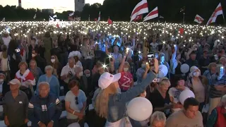 Zehntausende Menschen bei Oppositions-Kundgebung in Belarus | AFP