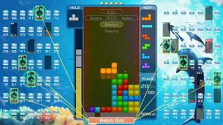 Top 10 in 99 player invictus Tetris 99 lobby (571 lines cleared)