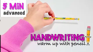 HANDWRITING WARM UP for Hands and Fingers with Pencil l Advance Exercise