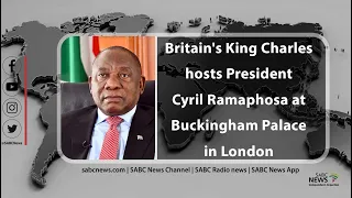 Britain's King Charles  hosts President Cyril Ramaphosa at Buckingham Palace in London