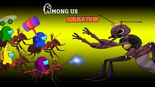 어몽어스 VS 좀비 애니메이션 ( GIANT ANT ) -  AMONG US FUNNY ANIMATION