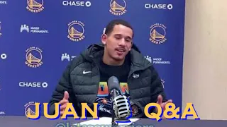 📺 Entire JUAN TOSCANO-ANDERSON interview from postgame Warriors win at Cleveland Cavaliers