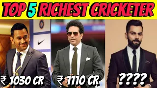 "Top 5 Richest Cricketers Revealed - Jaw-Dropping Net Worth!" || " दुनिया के 5 सबसे अमीर Cricketers"