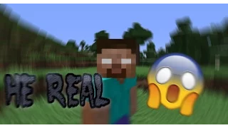 REAL FOOTAGE  OF HEROBRINE IN MINECRAFT! (2017) (NOT CLICKBAIT)