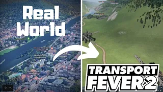 How to import real geographic landscape data as playable map in Transport Fever 2