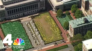 See Columbia University's lawn after its protest encampment is cleared | NBC New York