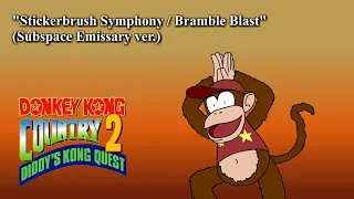 "Stickerbrush Symphony/Bramble Blast" Subspace Emissary ver. (cover) | Diddy Kong's Quest Soundtrack