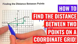 Finding the Distance Between Two Points on a Coordinate Grid