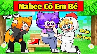 NABEE BẤT NGỜ CÓ EM BÉ KHIẾN TÔ GÀ VÀ LÀNG SINH TỐ HOẢNG HỐT TRONG MINECRAFT*NABEE CÓ EM BÉ 👶🤰🤣