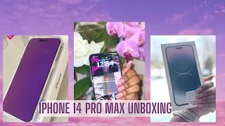 Iphone 14 Pro Max Unboxing 256GB Deep Purple &  Accessories